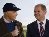 Niki Lauda und Olaf Scholz